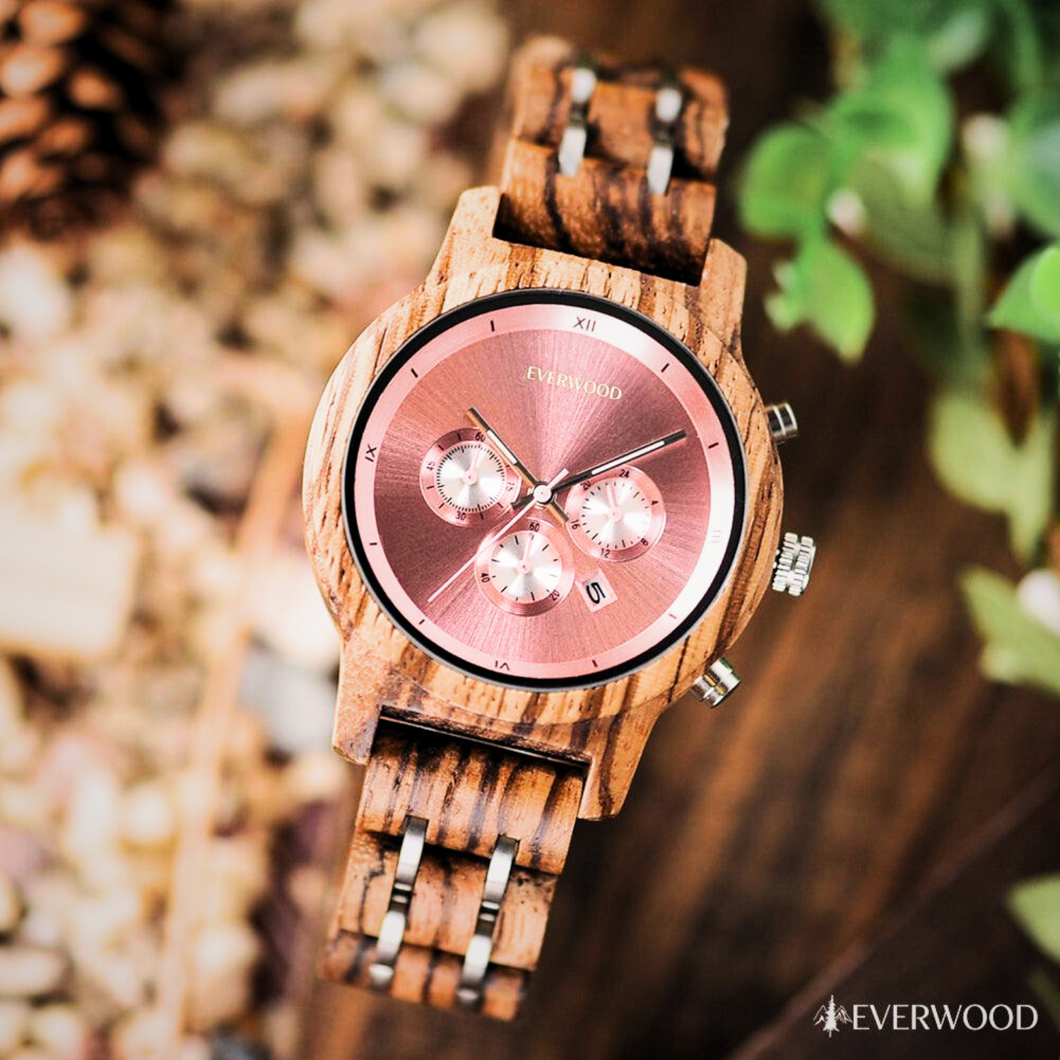 EverWood™ - Vivid Walnut Kronográf 40mm