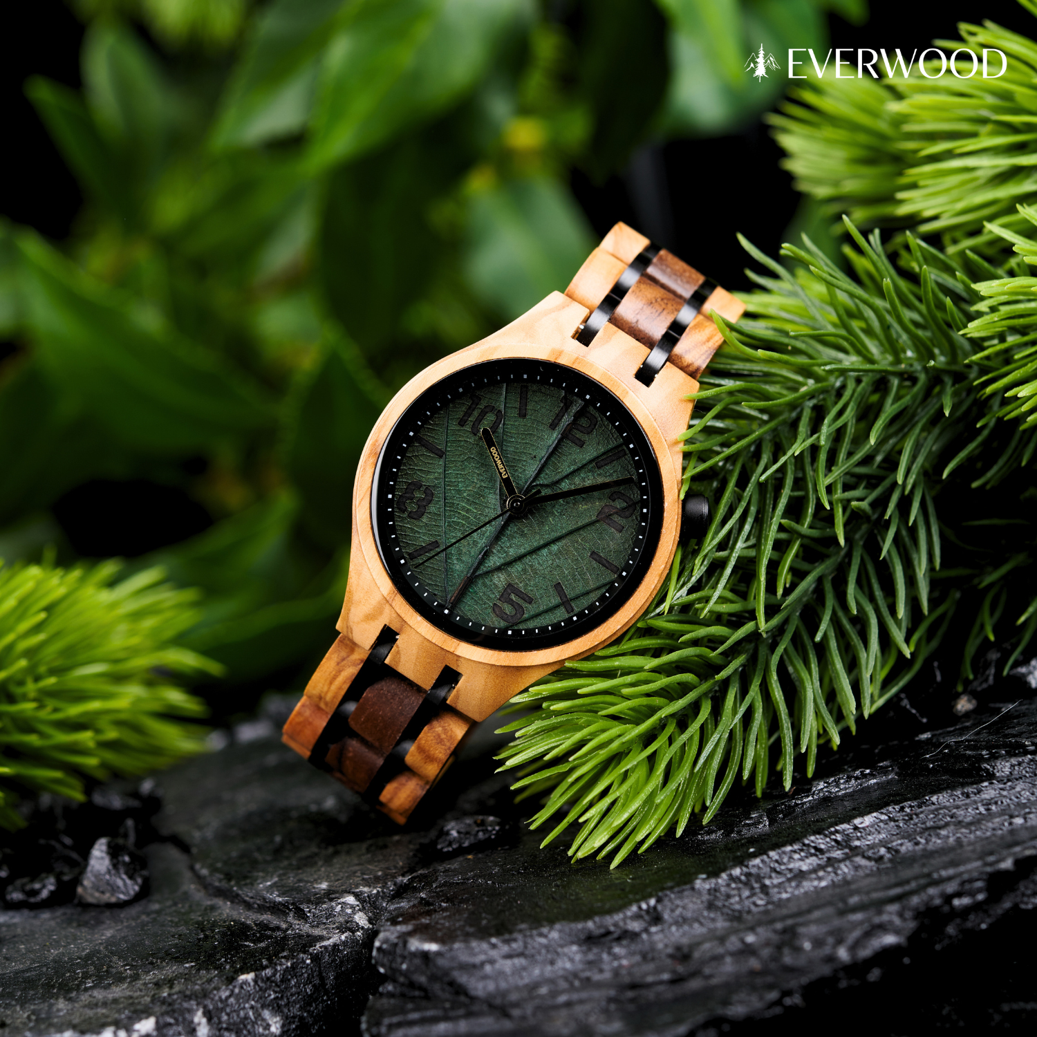 EverWood™ - Női Leaf Green Walnut 35mm