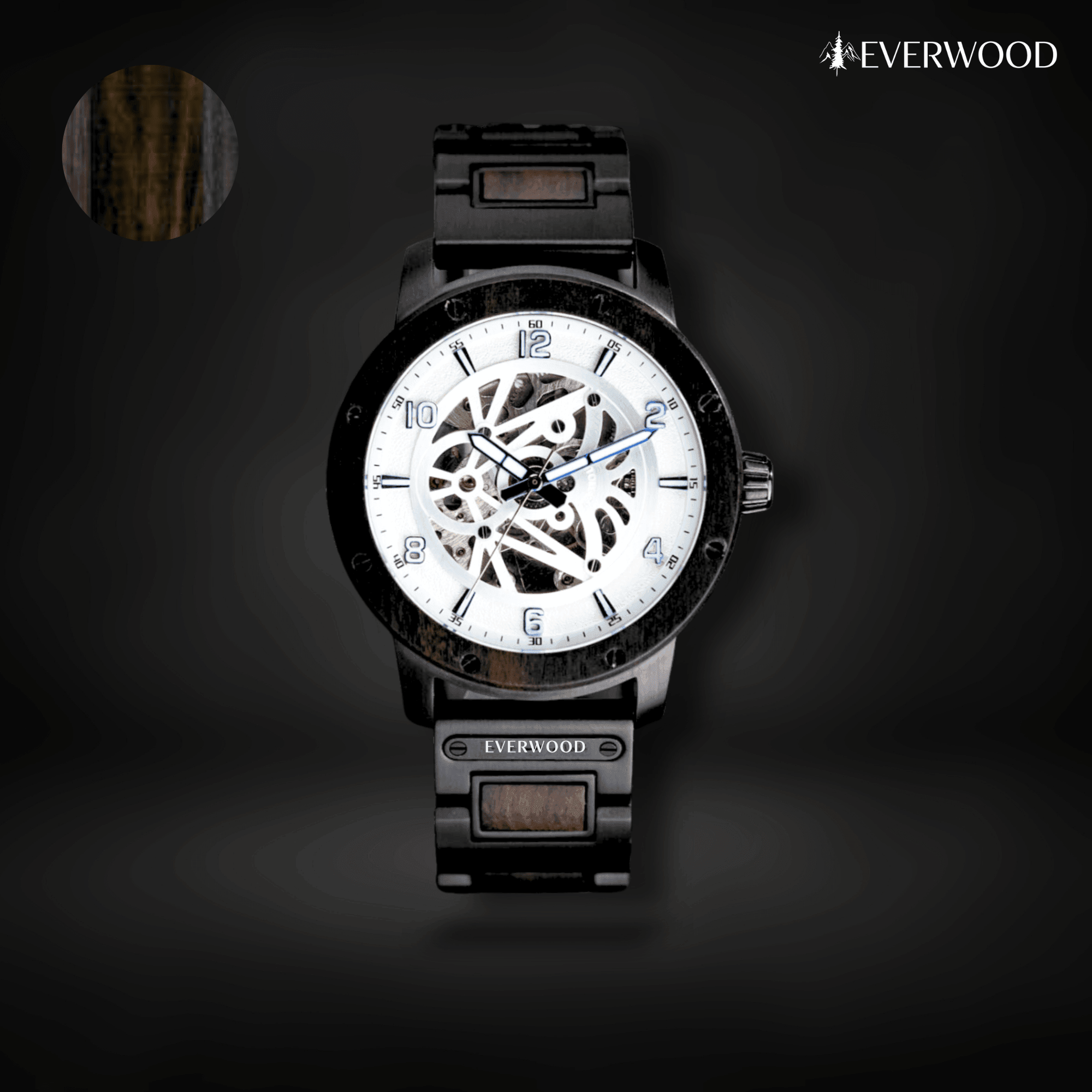 EverWood™ - Sail Ranger Automata 45mm - EverWood ® Fa Karórák | Férfi & Női Karóra Faóra Fakaróra EverWood