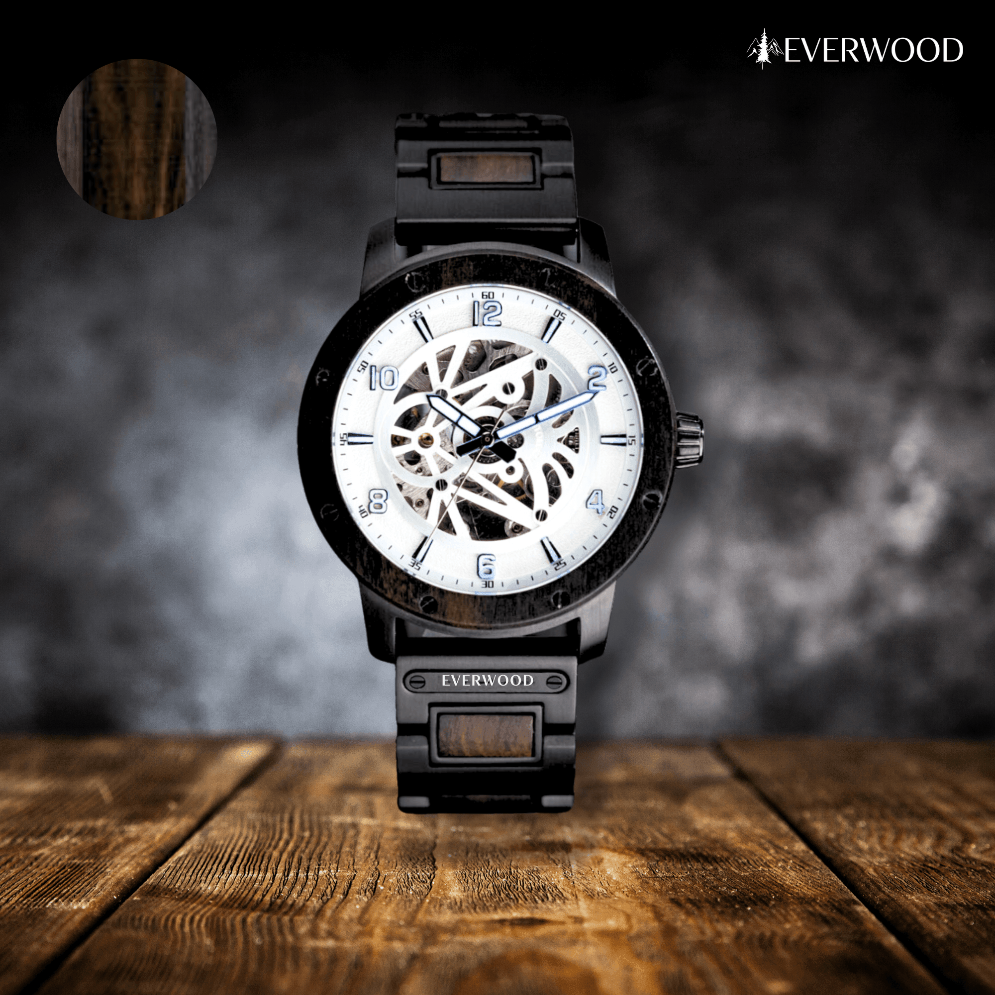 EverWood™ - Sail Ranger Automata 45mm - EverWood ® Fa Karórák | Férfi & Női Karóra Faóra Fakaróra EverWood