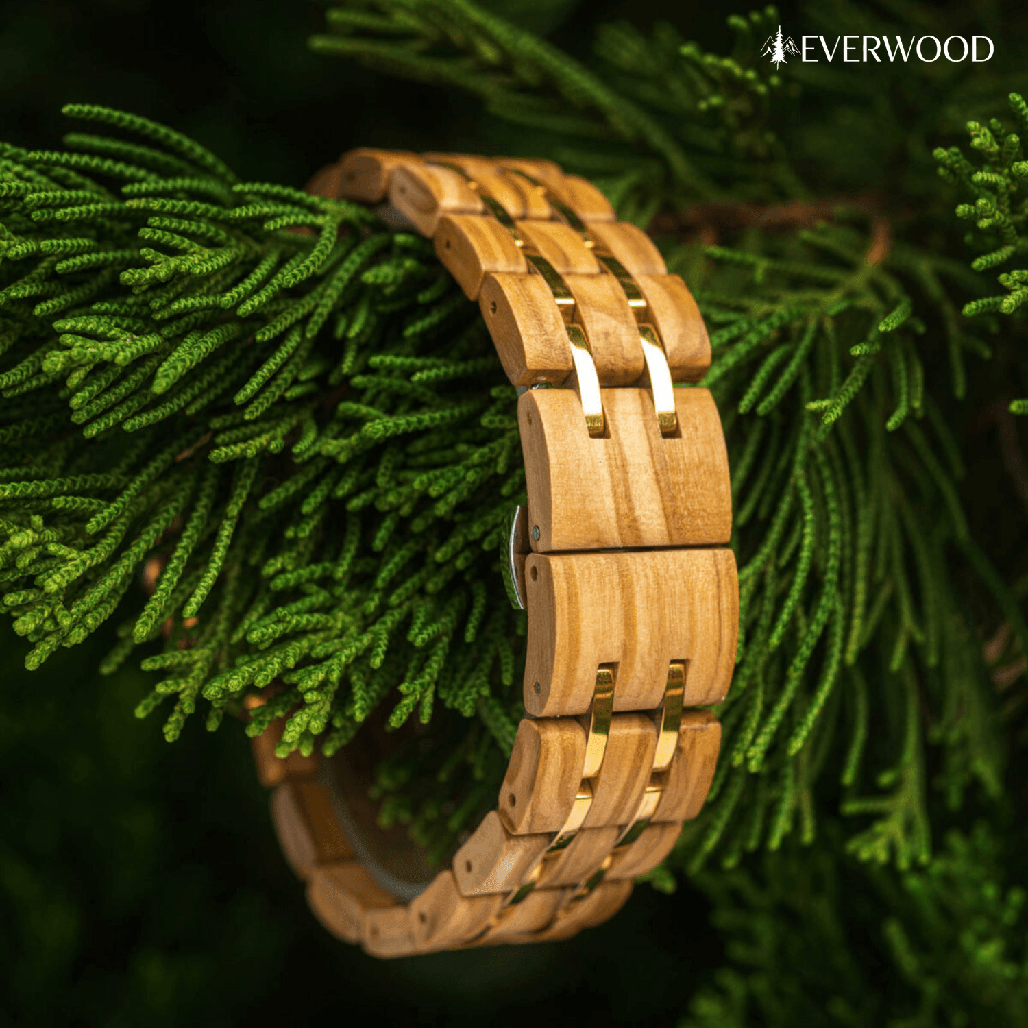 EverWood™ - Rose Green 38mm - EverWood ® Fa Karórák | Férfi & Női Karóra Faóra Fakaróra EverWood