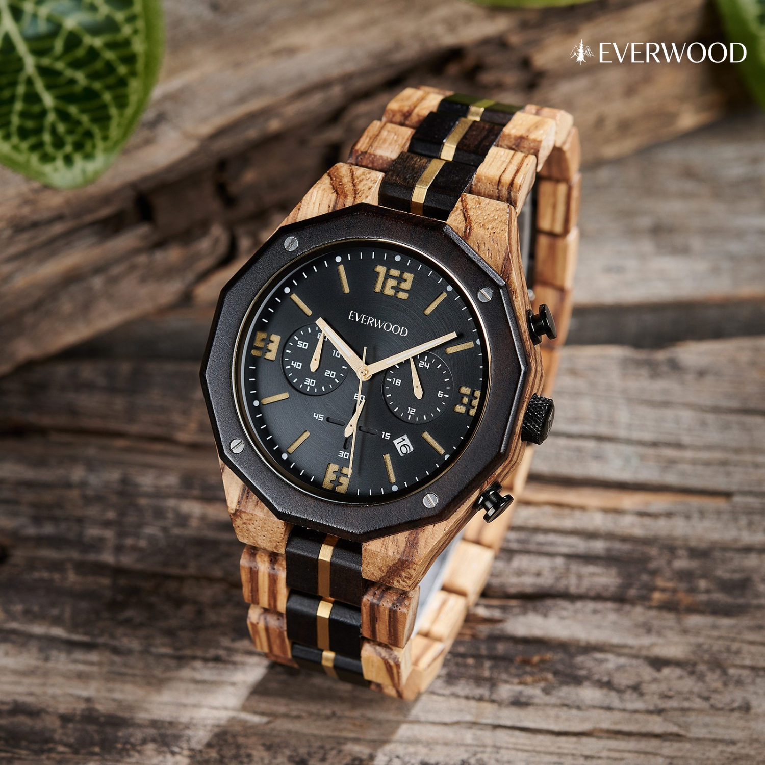EverWood™ - OAK Whisky Chrono 45mm