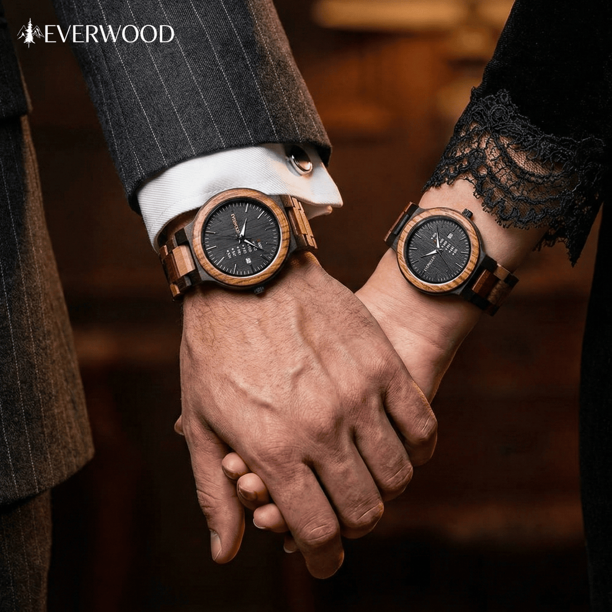 EverWood™ - MultiWood Quartz naptáros 1+1 Páros 44/38mm