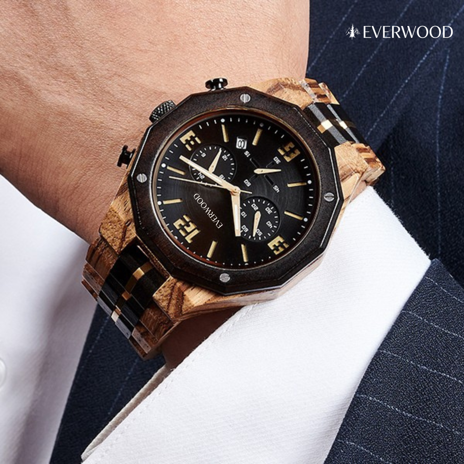 EverWood™ - OAK Whisky Chrono 45mm