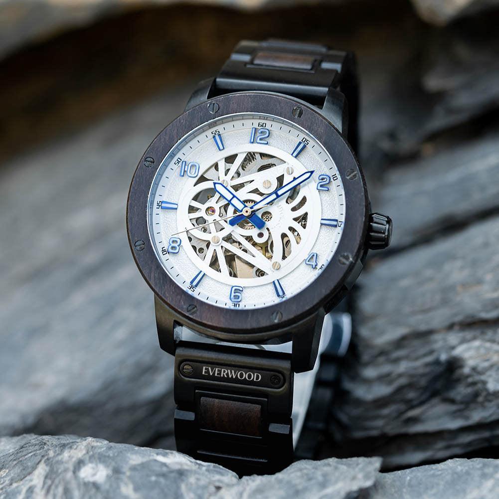 EverWood™ - Sail Ranger Automata 45mm - EverWood ® Fa Karórák | Férfi & Női Karóra Faóra Fakaróra EverWood