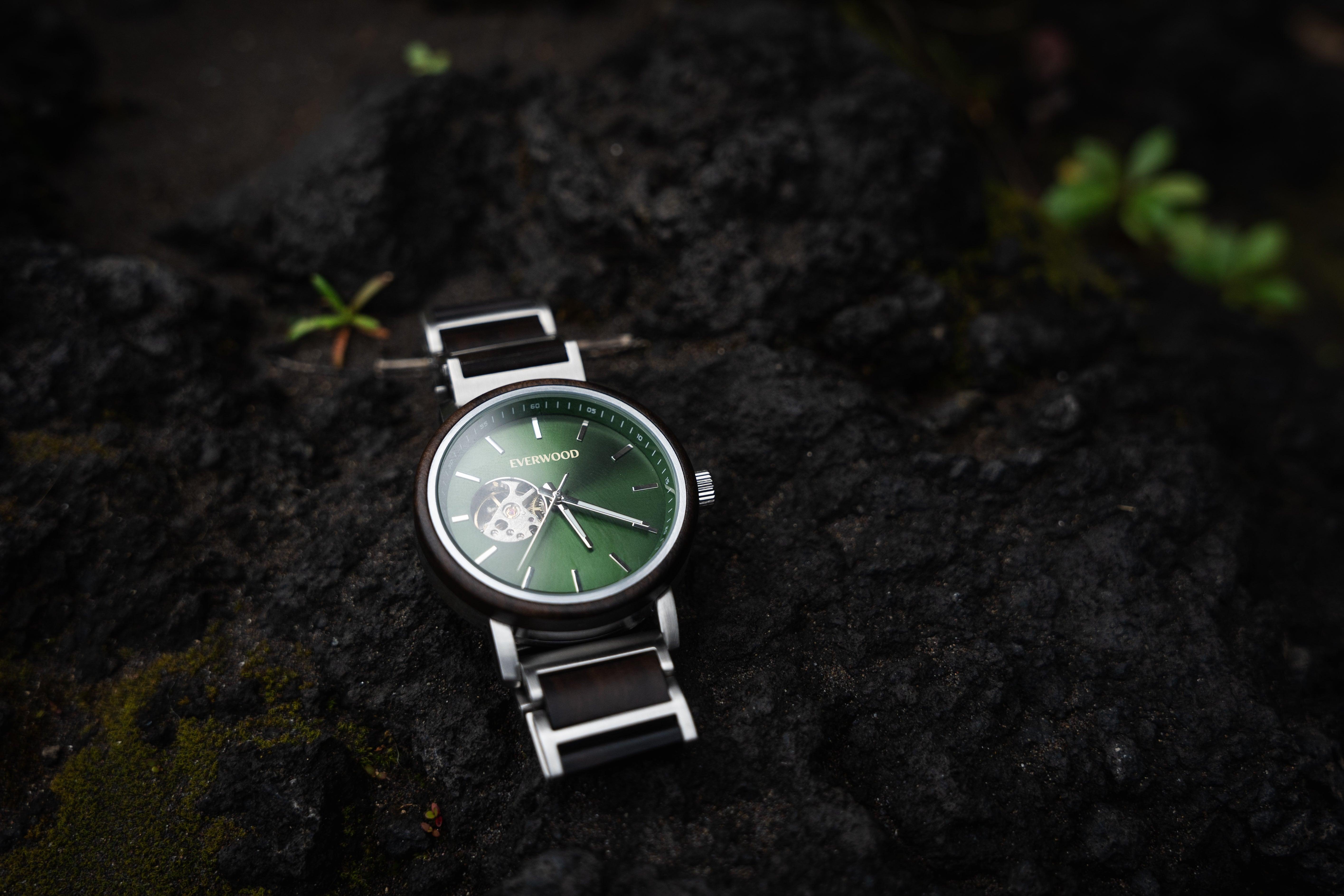 EverWood™ - Sailor Emerald Automata 43mm - EverWood ® Fa Karórák | Férfi & Női Karóra Faóra Fakaróra EverWood