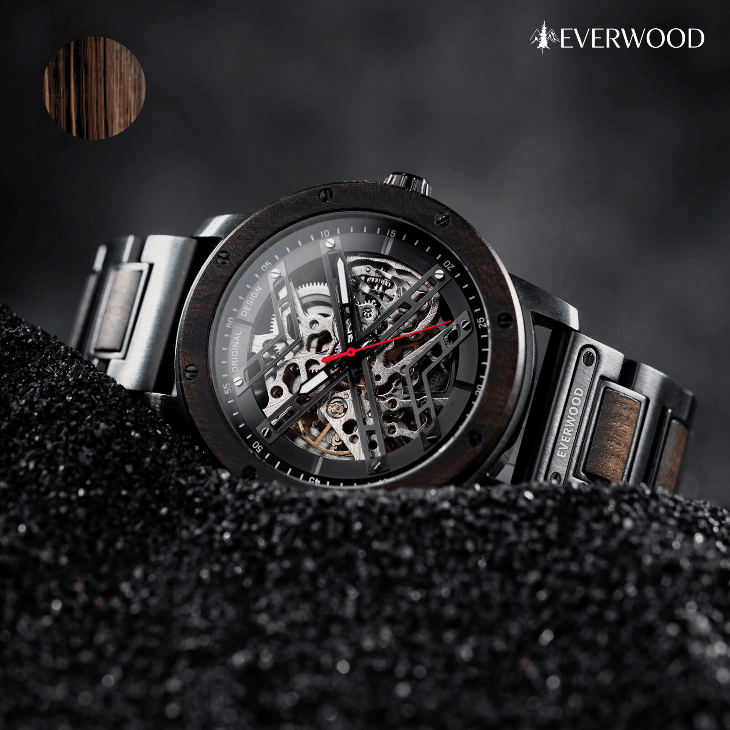 EverWood™ - Dark Ranger Automata 45mm - EverWood ® Fa Karórák | Férfi & Női Karóra Faóra Fakaróra EverWood