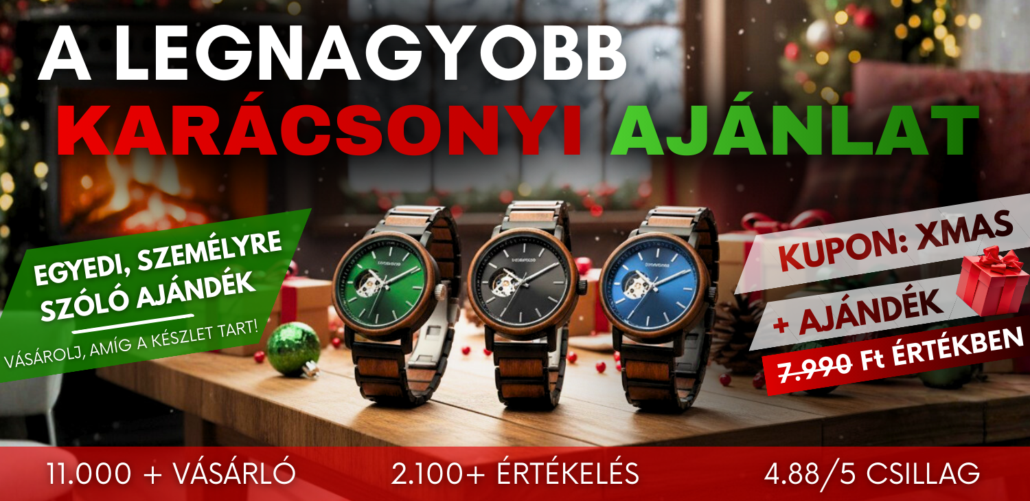 Elegáns karácsonyi férfi fa karóra kollekció