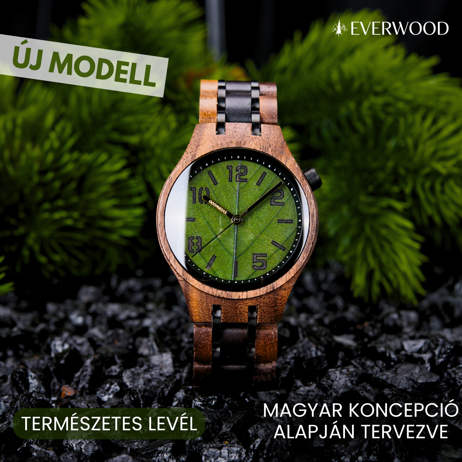 EverWood™ - Női Leaf Green 35mm