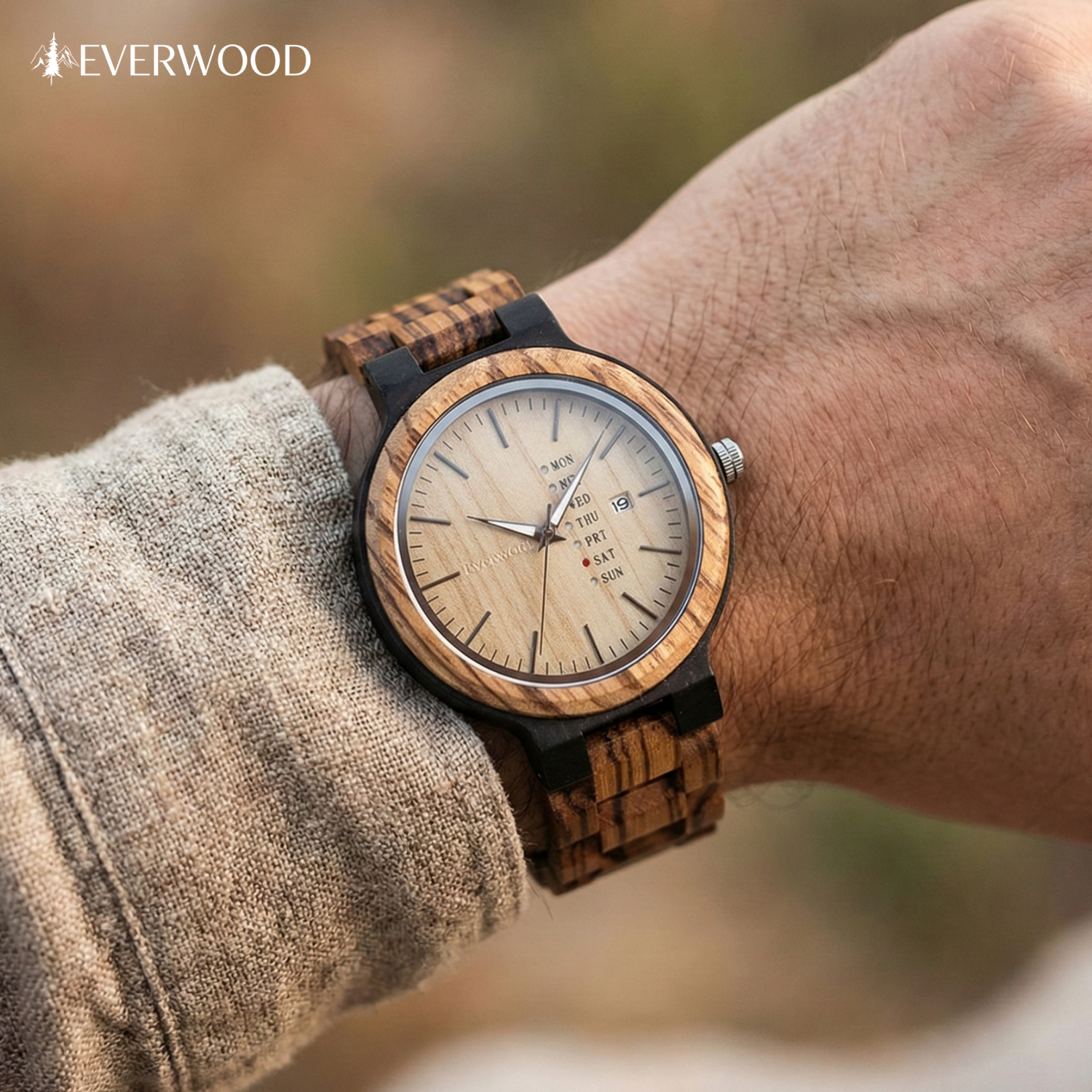 EverWood™ - Sand Quartz naptáros 45.5mm