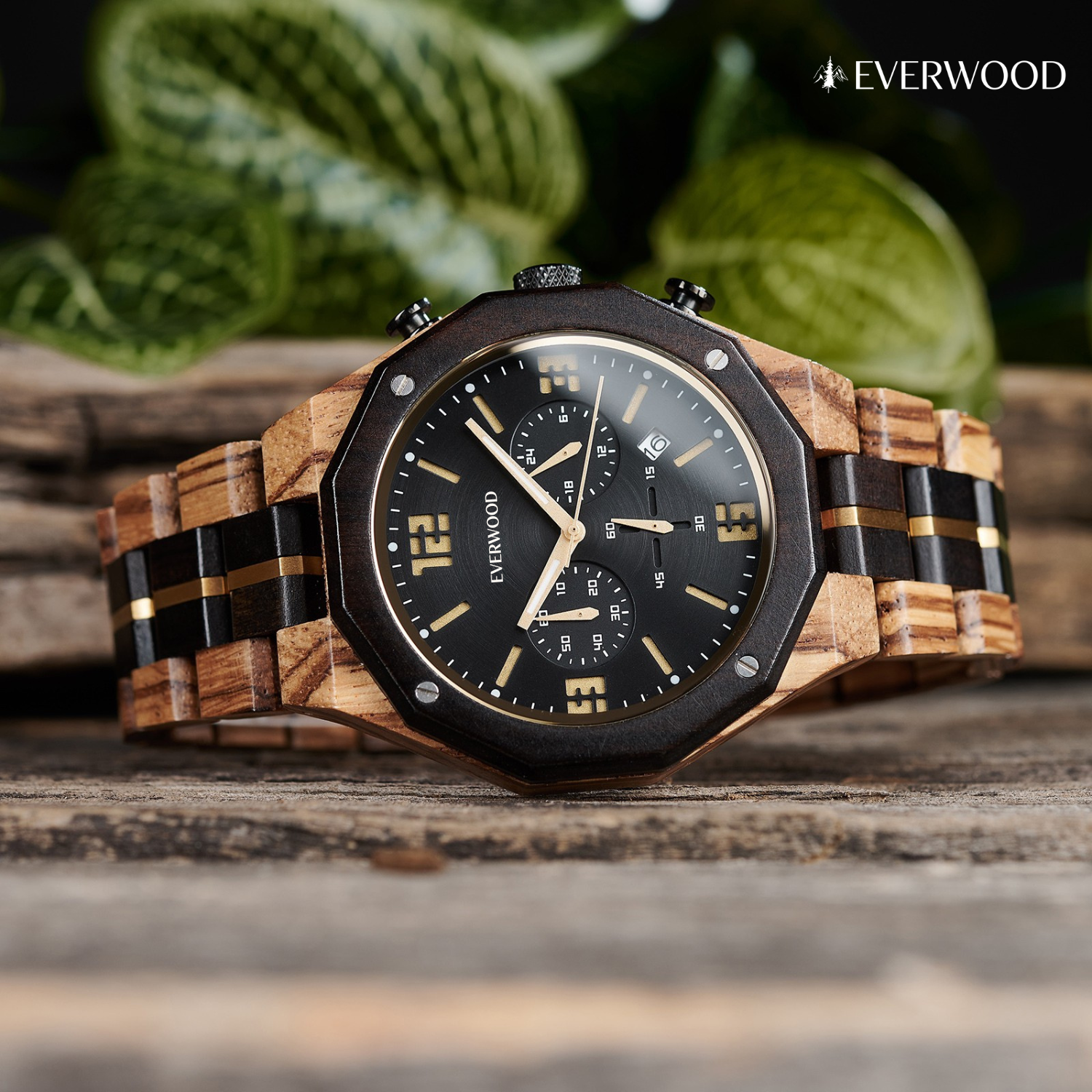 EverWood™ - OAK Whisky Chrono 45mm