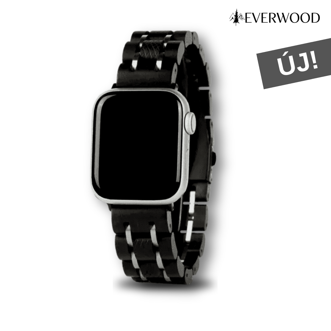 EverWood™ - Fa Apple Watch szíj Ebony - EverWood ® Fa Karórák | Férfi & Női Karóra Faóra Fakaróra EverWood