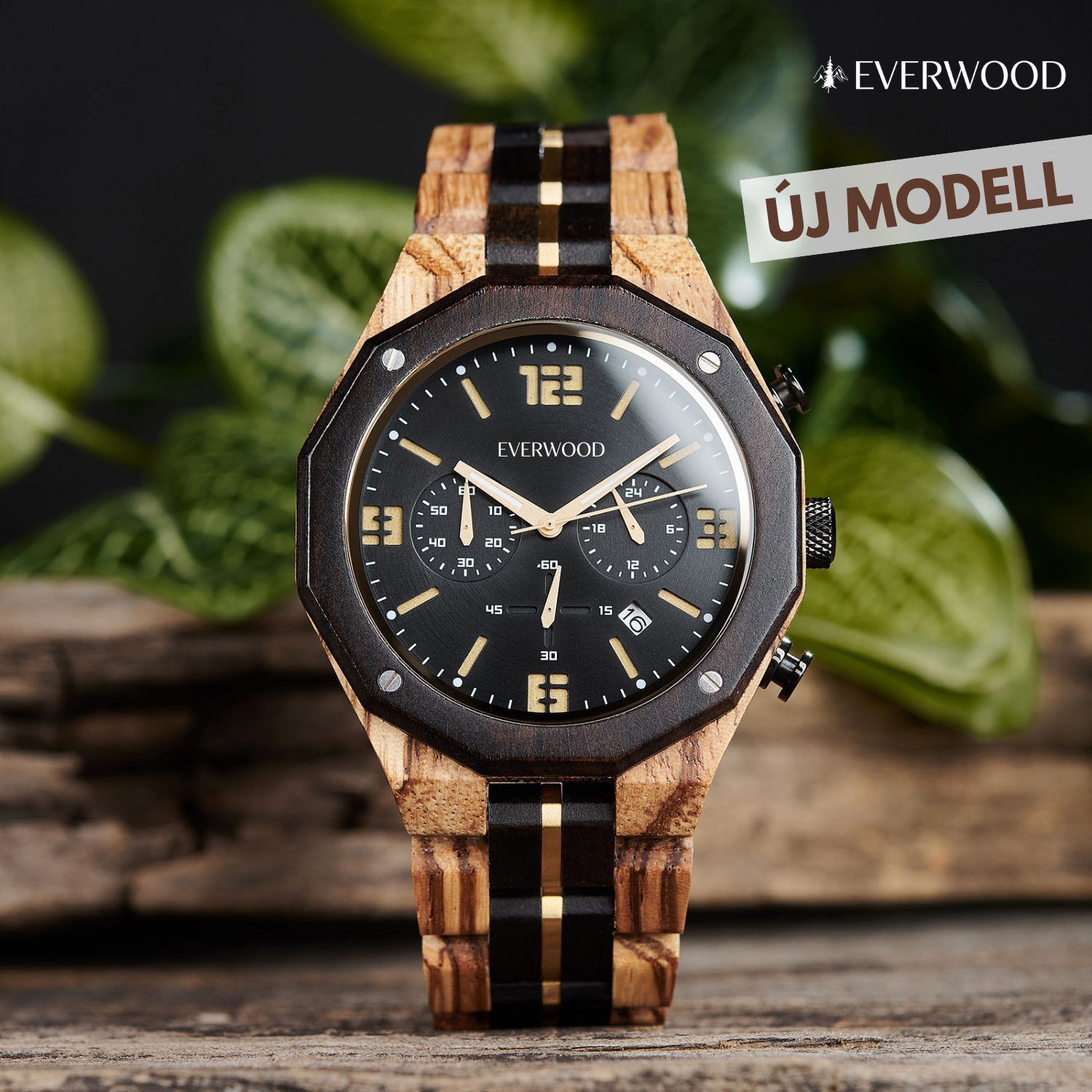 EverWood™ - OAK Whisky Chrono 45mm
