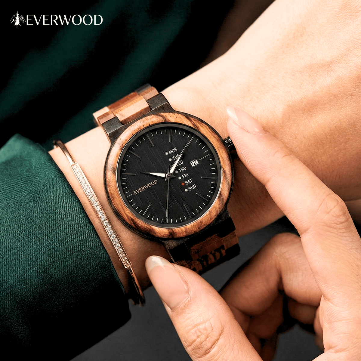 EverWood™ - MultiWood Quartz naptáros 38mm