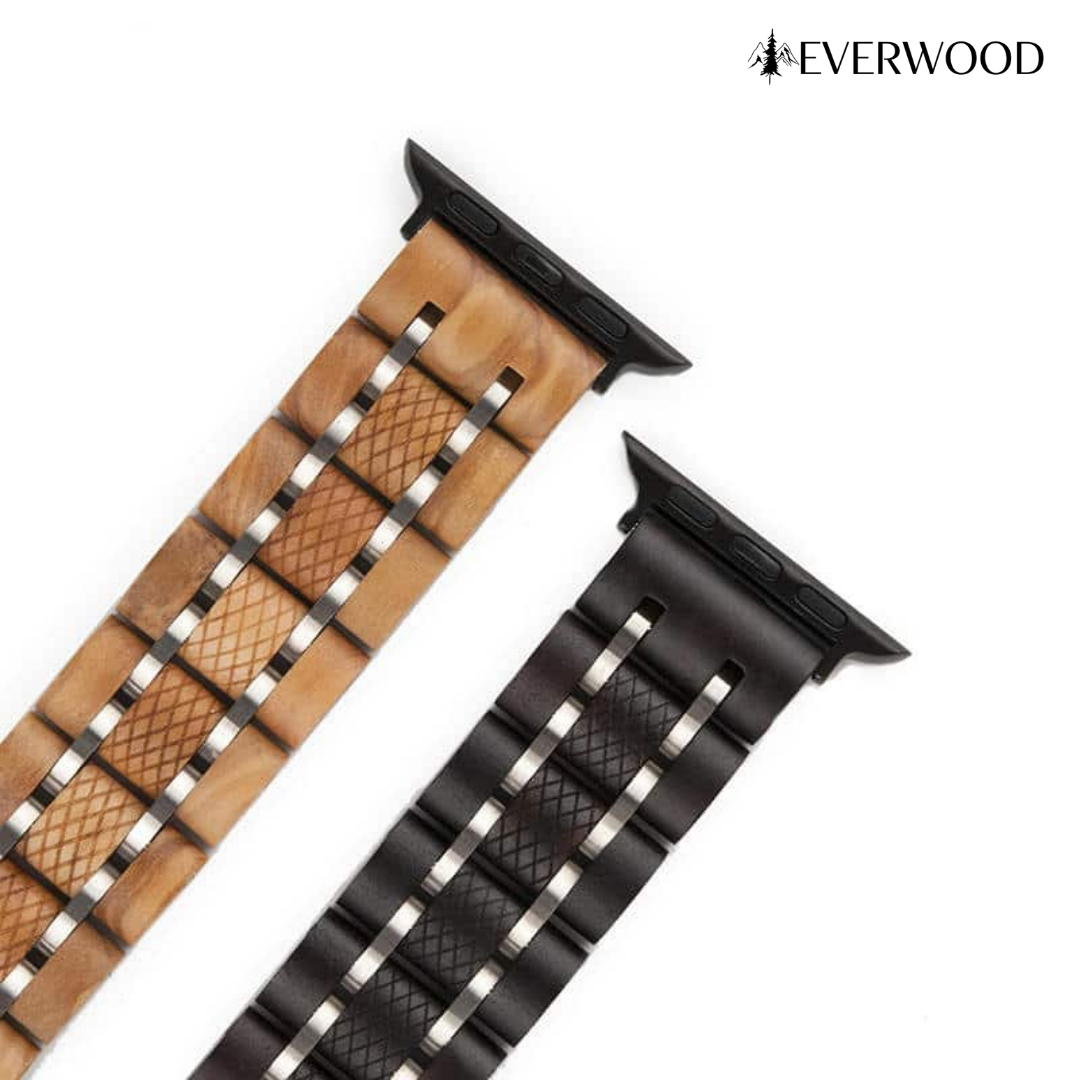 EverWood™ - Fa Apple Watch szíj Ebony - EverWood ® Fa Karórák | Férfi & Női Karóra Faóra Fakaróra EverWood