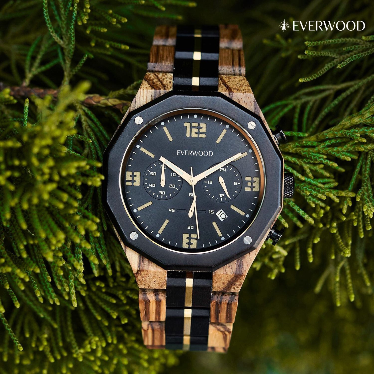EverWood™ - OAK Whisky Chrono 45mm