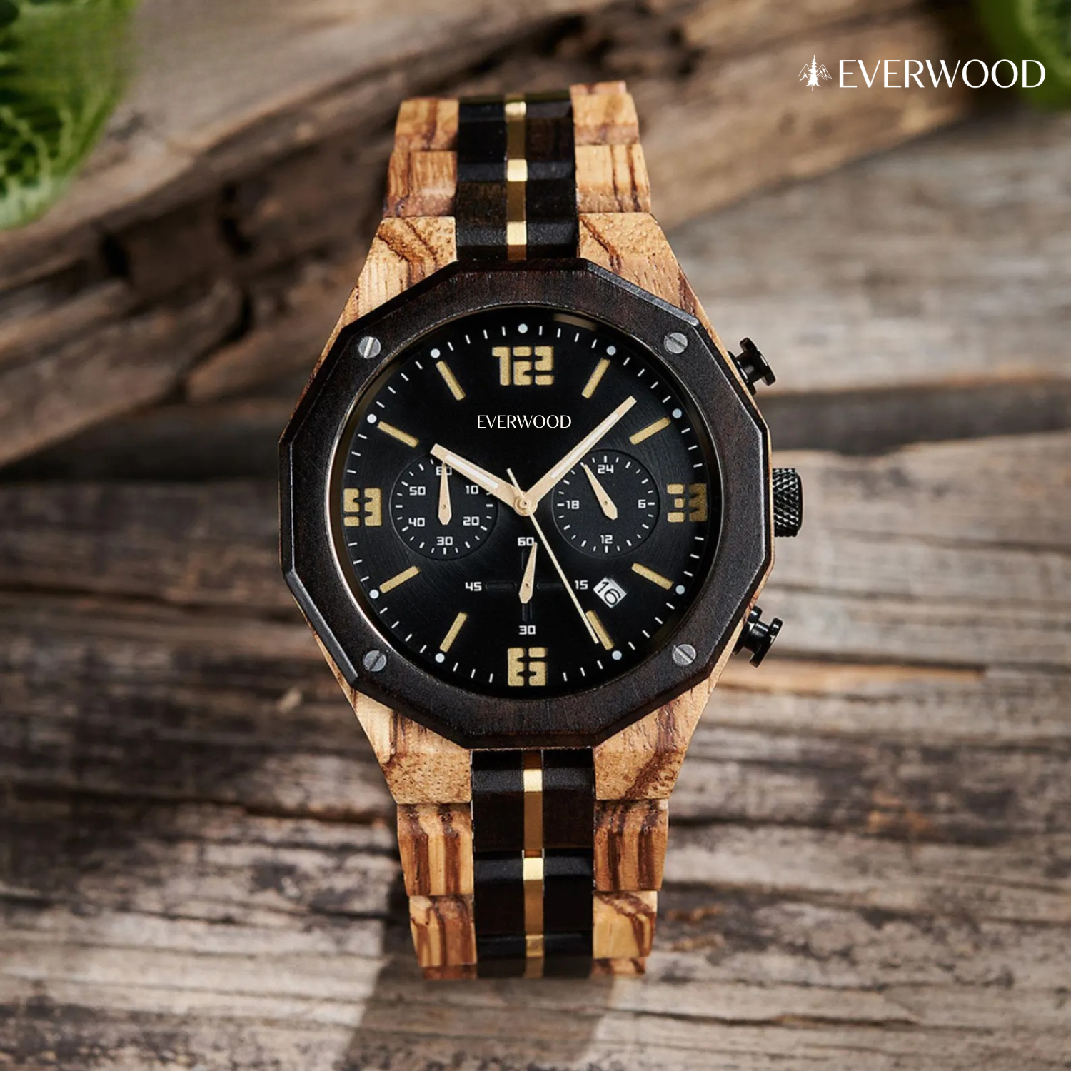 EverWood™ - OAK Whisky Chrono 45mm