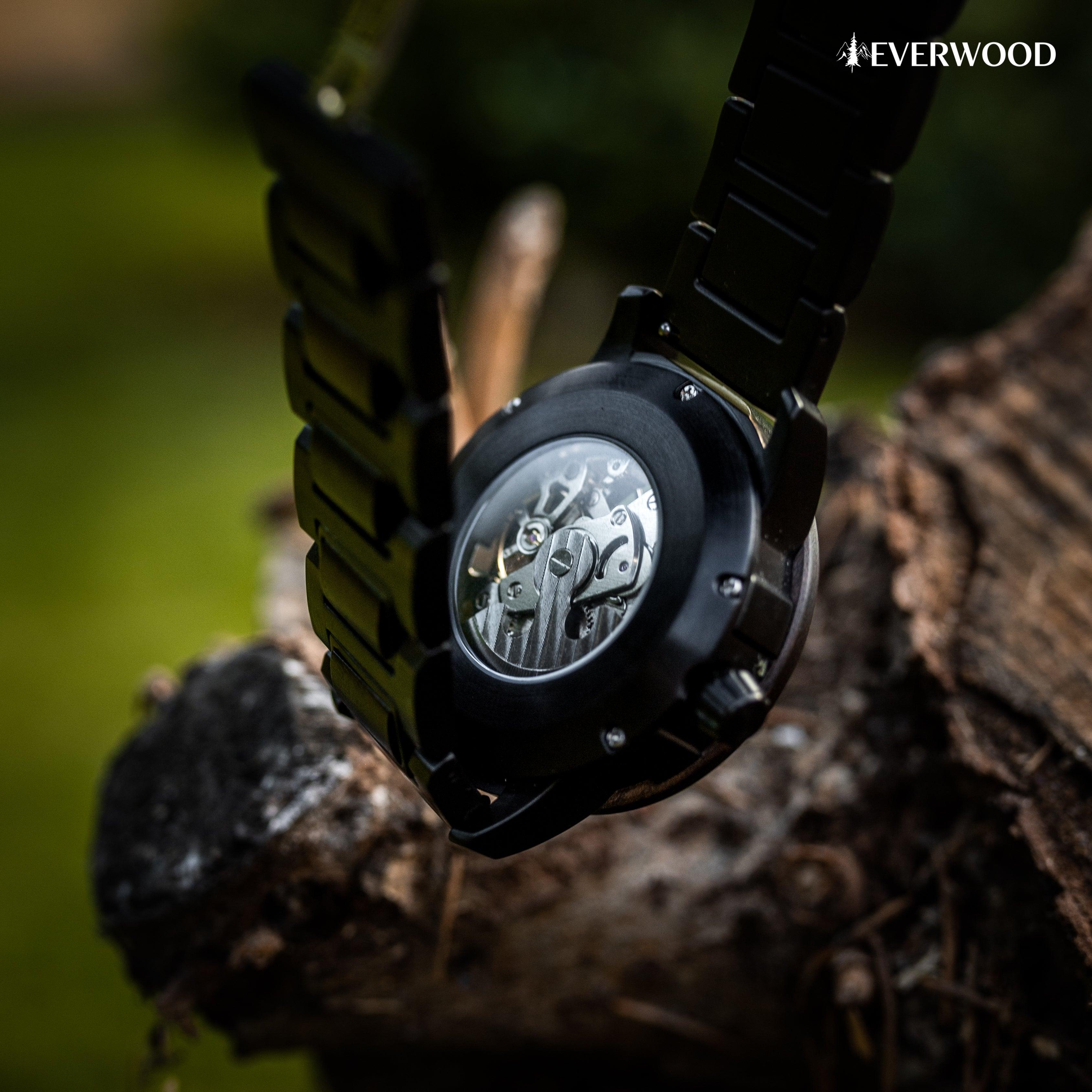 EverWood™ - Dark Ranger Automata 45mm - EverWood ® Fa Karórák | Férfi & Női Karóra Faóra Fakaróra EverWood