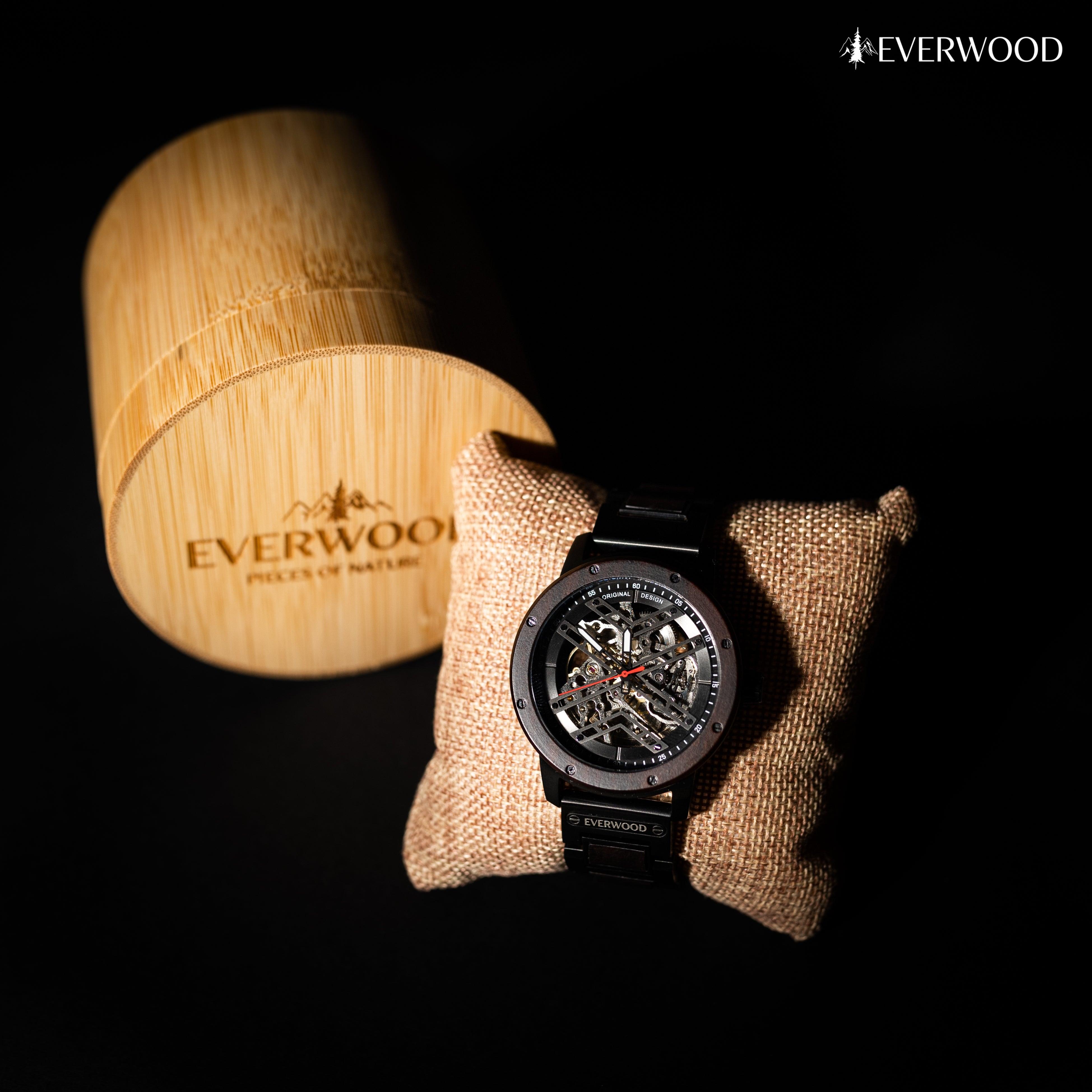 EverWood™ - Dark Ranger Automata 45mm - EverWood ® Fa Karórák | Férfi & Női Karóra Faóra Fakaróra EverWood