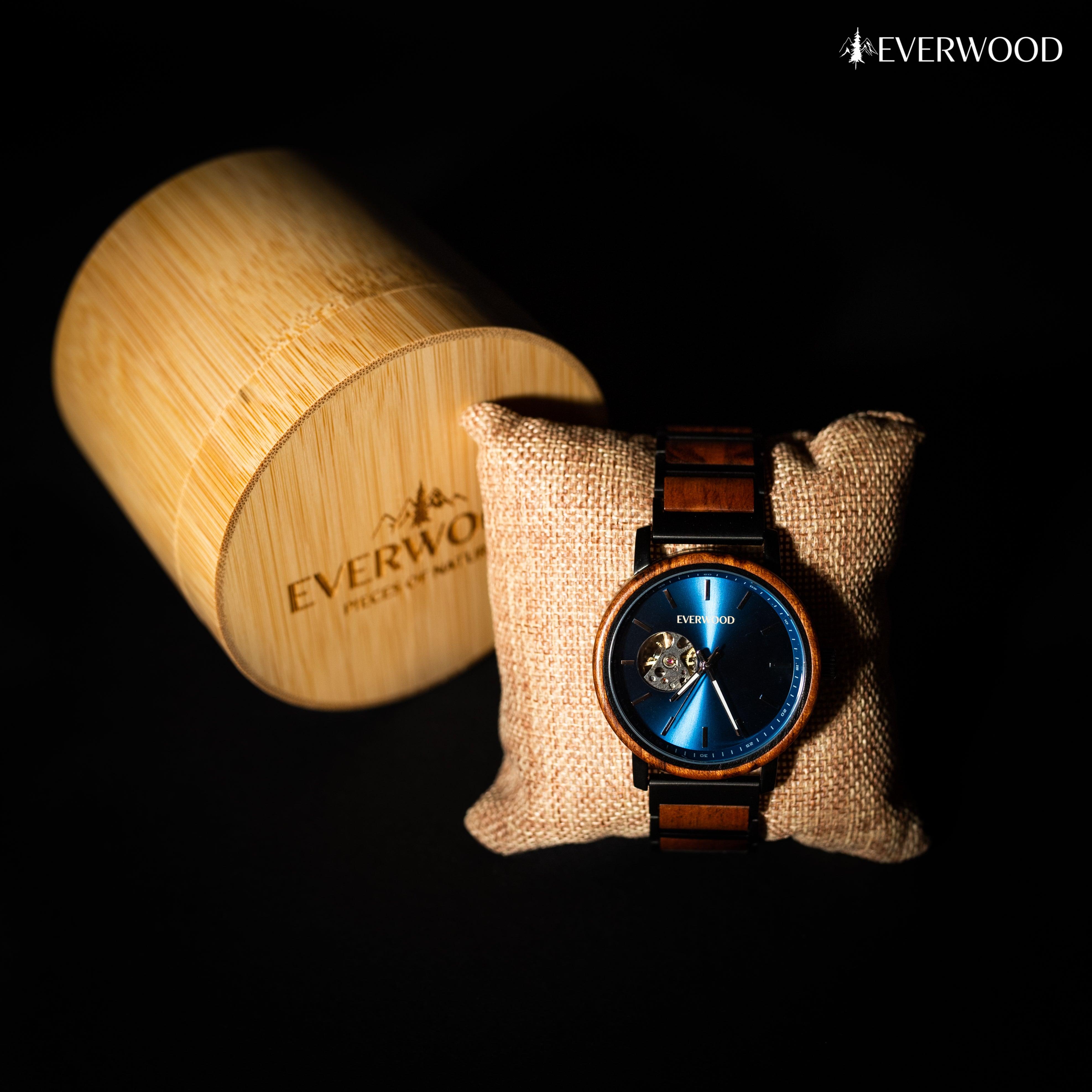 EverWood™ - Sailor Ocean Automata 43mm - EverWood ® Fa Karórák | Férfi & Női Karóra Faóra Fakaróra EverWood